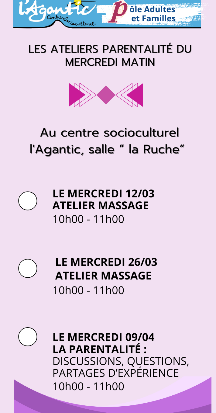 La parentalité du mercredi matin mars 2025