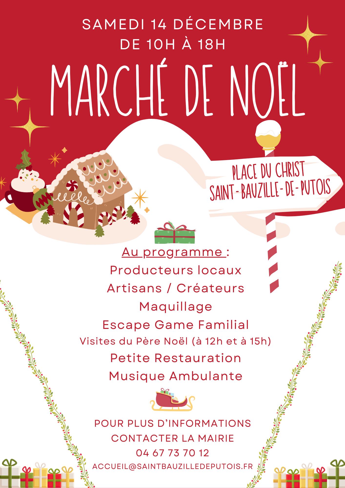 Affiche Marché de Noël 14122024