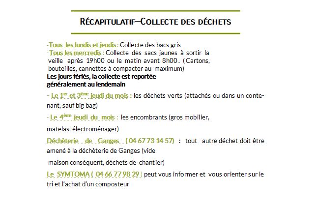 COLLECTE DECHETS