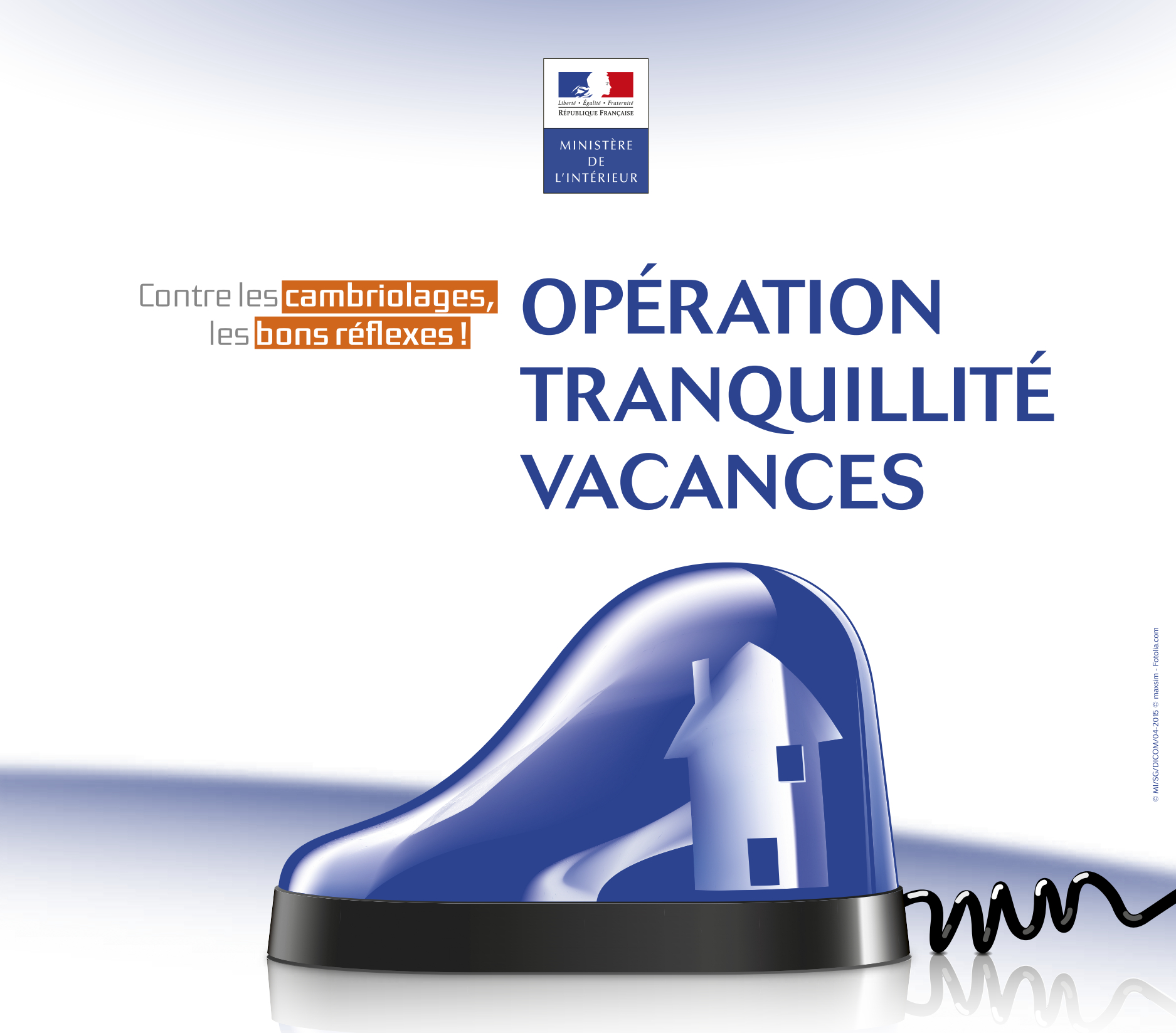 Affiche Operation tranquillite vacances