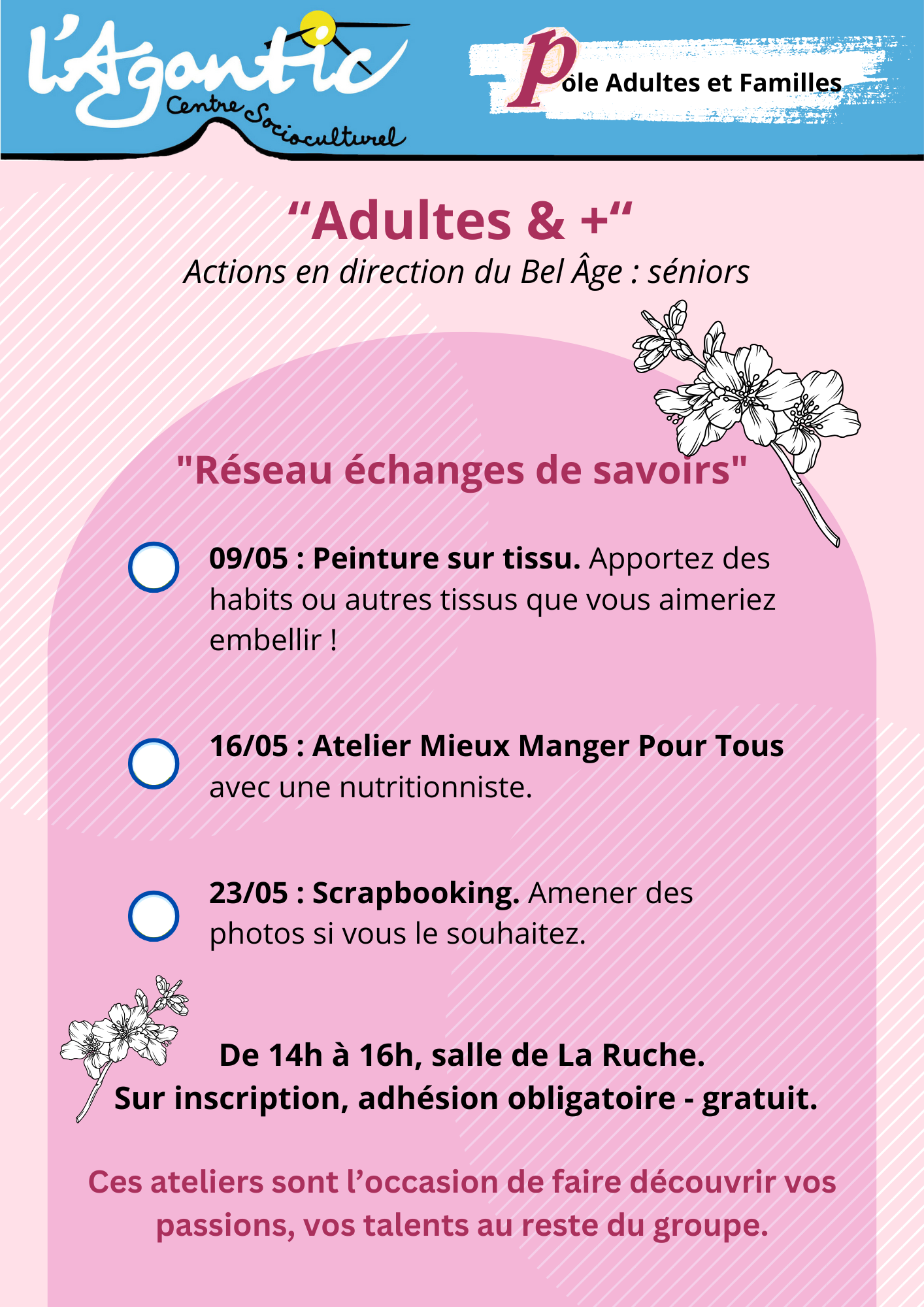 Atelier échanges de savoirs Mai 2025
